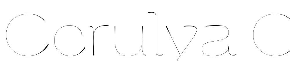 Cerulya-CF-Thin font family download free