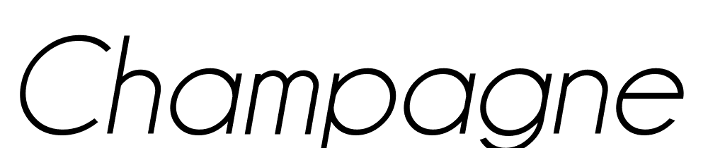 Champagne-Limousines-Italic font family download free