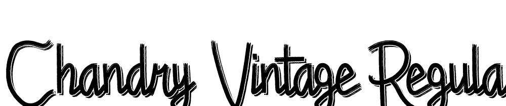 Chandry-Vintage-Regular font family download free