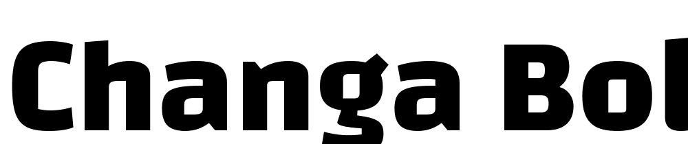 Changa-Bold font family download free