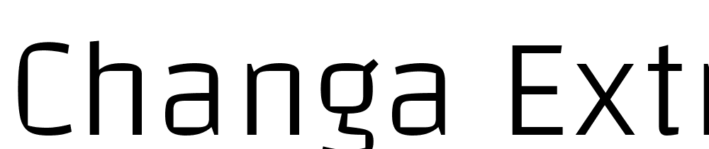 Changa-ExtraLight font family download free