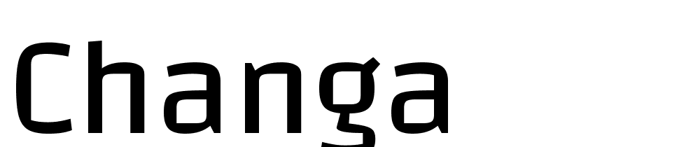 Changa font family download free