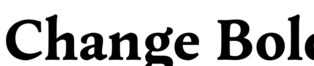 Change-Bold font family download free