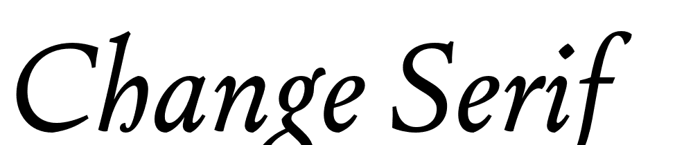 Change Serif font family download free