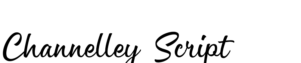 Channelley Script font family download free