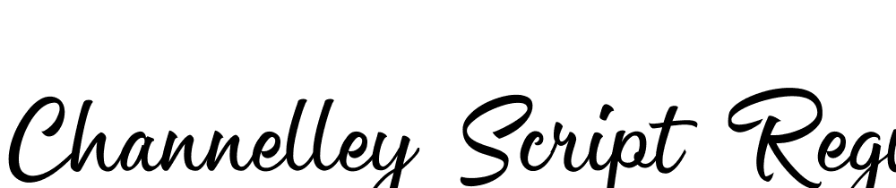 Channelley-Script-Regular font family download free