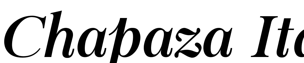 Chapaza-Italic font family download free