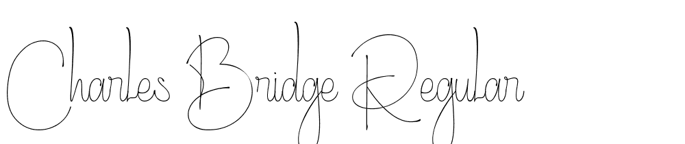 Charles-Bridge-Regular font family download free