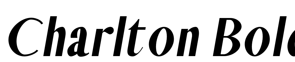 Charlton-Bold-Italic font family download free