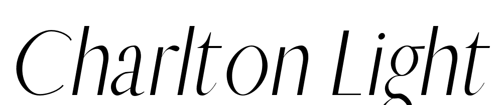 Charlton-Light-Italic font family download free