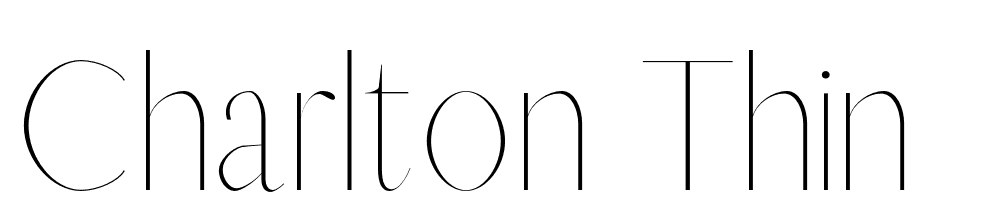 Charlton-Thin font family download free