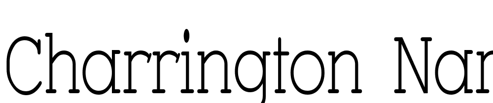 Charrington-Narrow font family download free