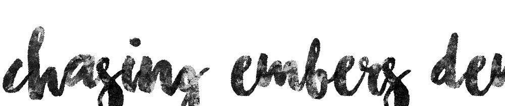 Chasing Embers Demo Version font family download free