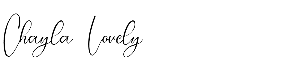 Chayla-lovely font family download free