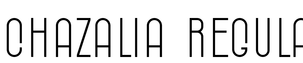 Chazalia-Regular font family download free