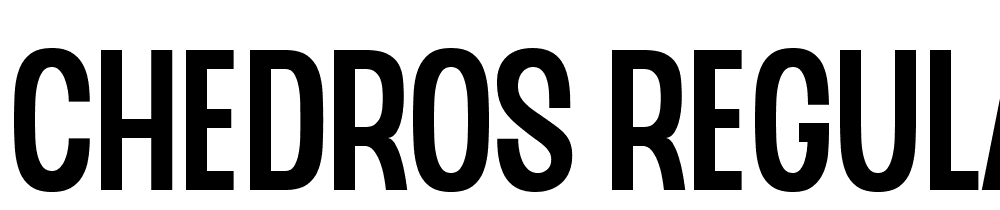 CHEDROS-Regular font family download free