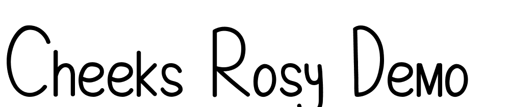 Cheeks-Rosy-Demo font family download free