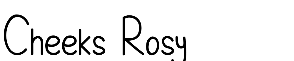 cheeks_rosy font family download free