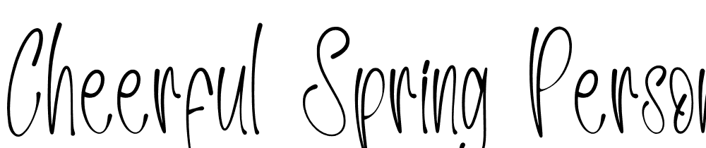 Cheerful-Spring-Personal-Use font family download free