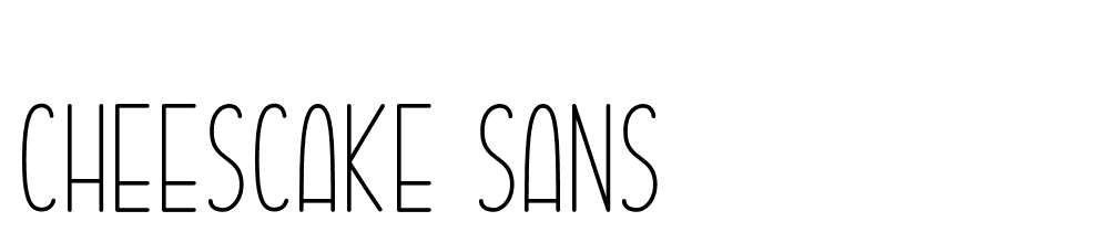 Cheescake-Sans font family download free