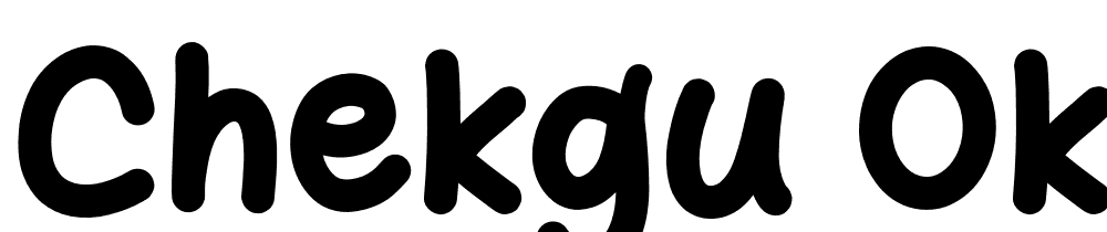 Chekgu Oke font family download free