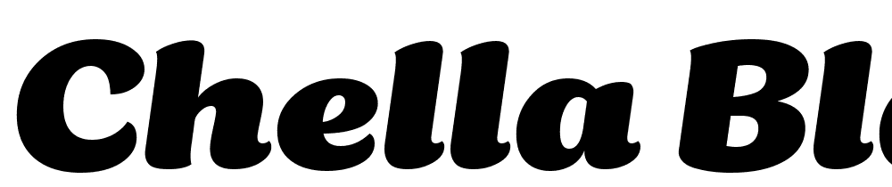 Chella-Black-Italic font family download free