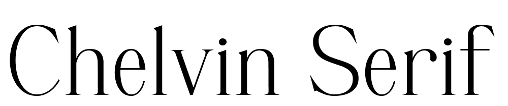 Chelvin Serif font family download free