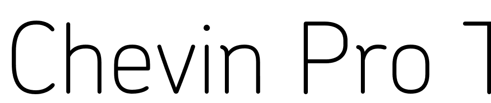 Chevin-Pro-Thin font family download free