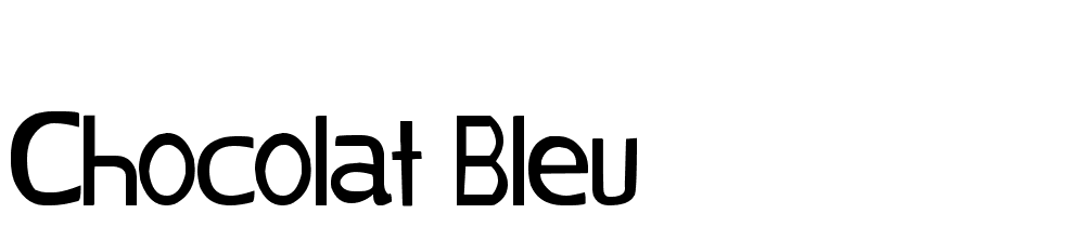 chocolat_bleu font family download free