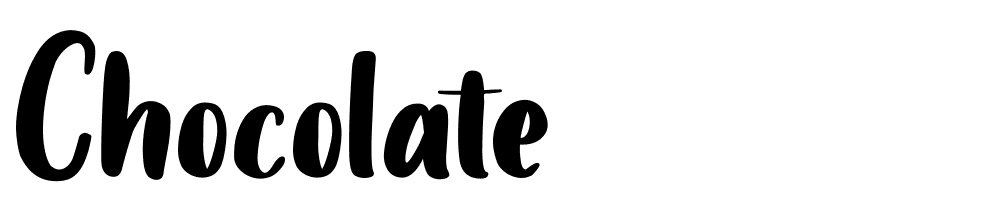 Chocolate font family download free