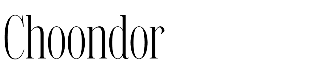 choondor font family download free