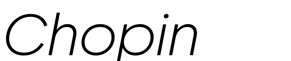 Chopin font family download free