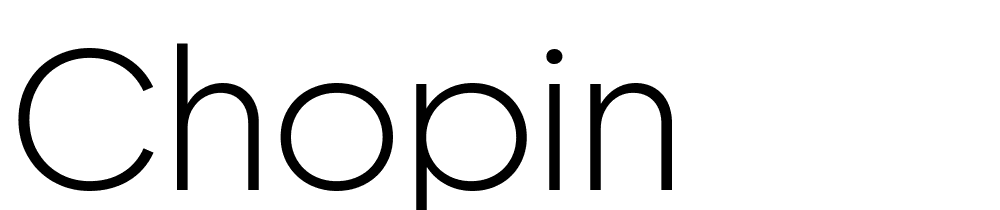 Chopin font family download free