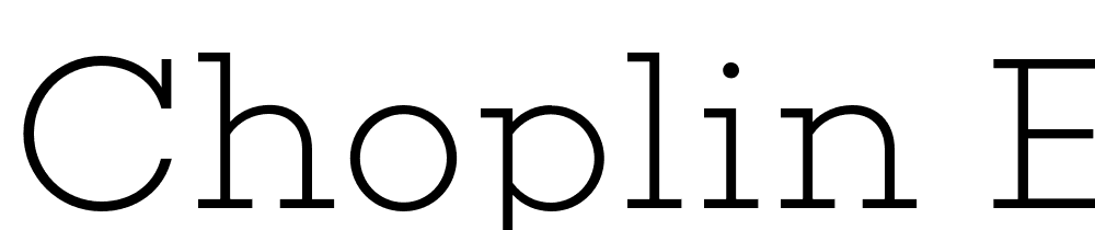 Choplin ExtraLight Regular font family download free