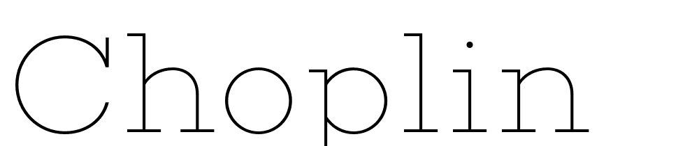 Choplin font family download free