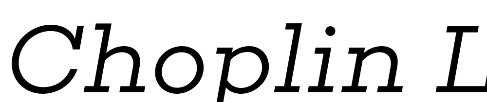 Choplin-Light-Italic font family download free