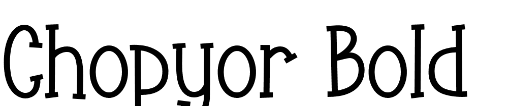 Chopyor-Bold font family download free