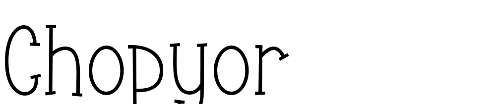 Chopyor font family download free