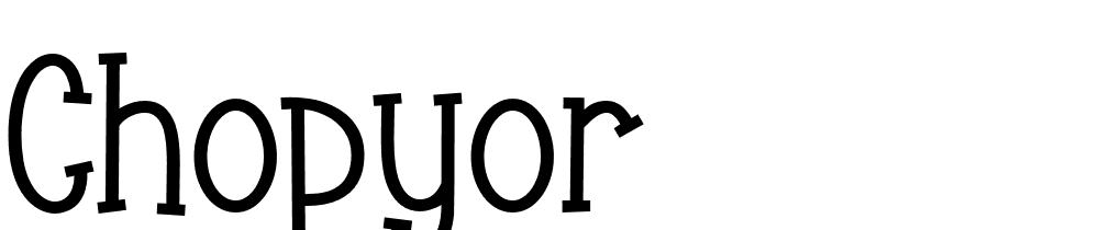 chopyor font family download free