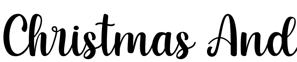 Christmas and Santona font family download free