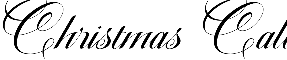 christmas-calligraphy font family download free