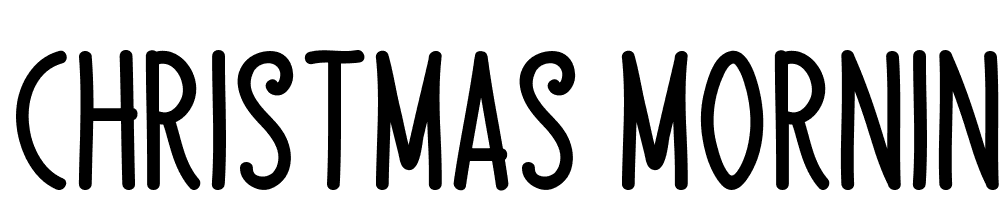 christmas-morning font family download free