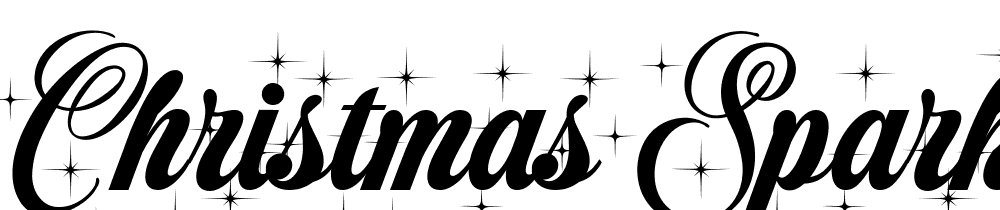 Christmas Sparkle font family download free