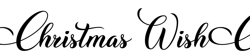 Christmas-Wish-Calligraphy font family download free