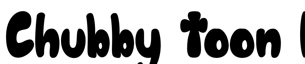 Chubby-Toon-Demo font family download free