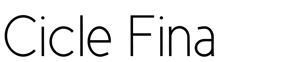 Cicle-Fina font family download free