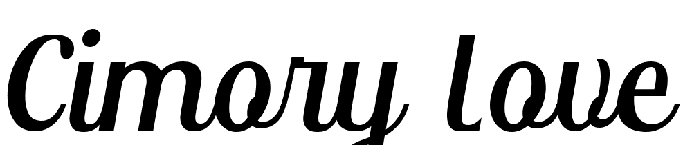 Cimory-Love-Italic font family download free