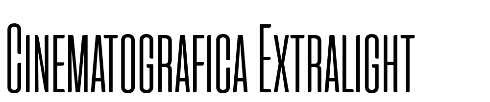 Cinematografica-ExtraLight font family download free