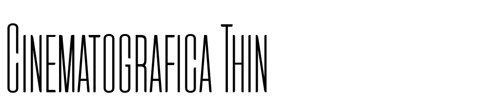 Cinematografica-Thin font family download free