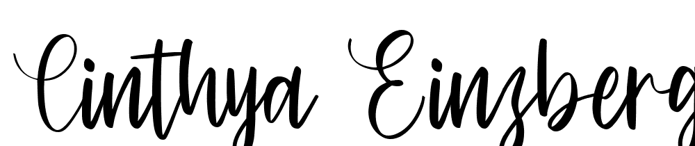 Cinthya-Einzberg font family download free